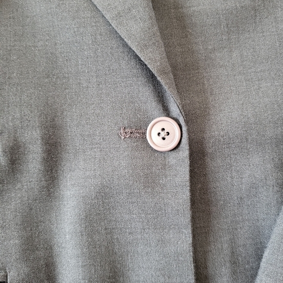 Vintage Larry Levine Classic Gray Womens Blazer Size 10 - Picture 12 of 16